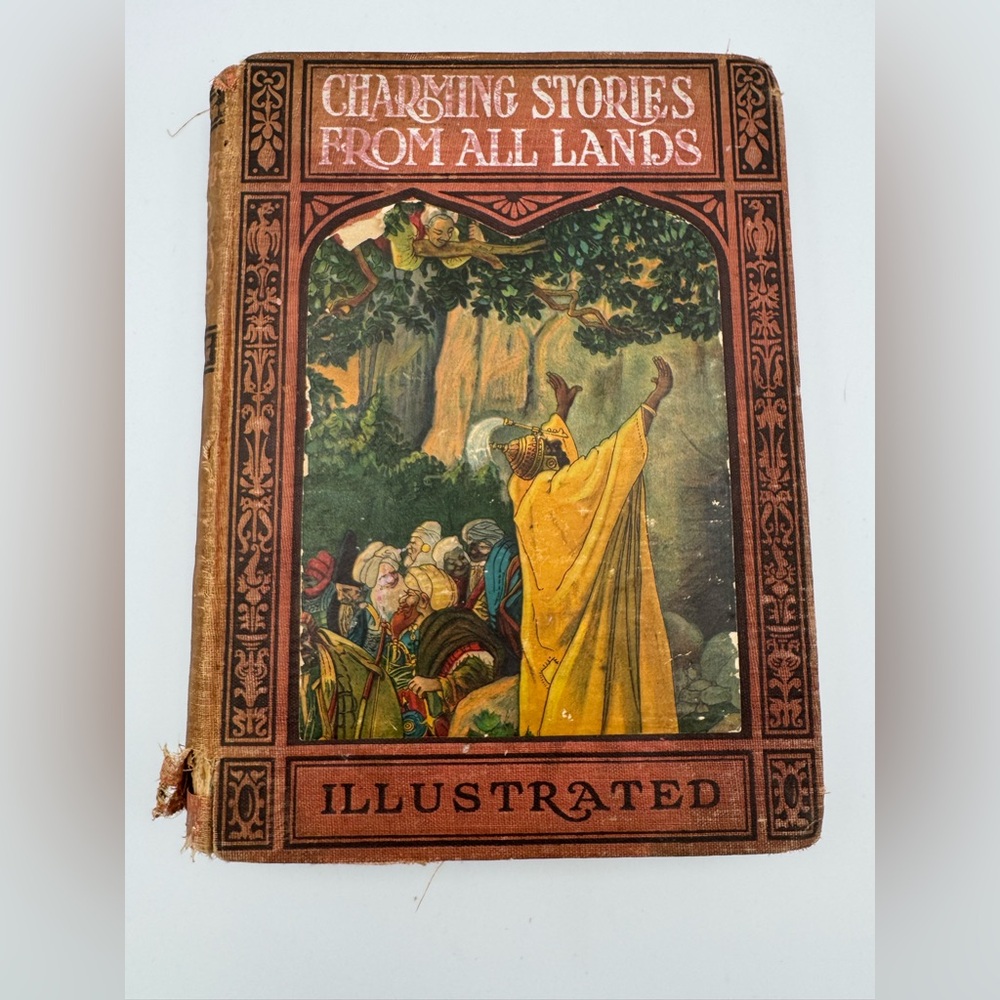 Rare Antique 1911 Illustrated Book Charming Stories Cottagecore Decor